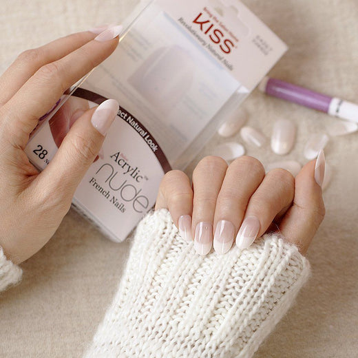 KISS - Salon Acrylic French Nude Nails Graceful