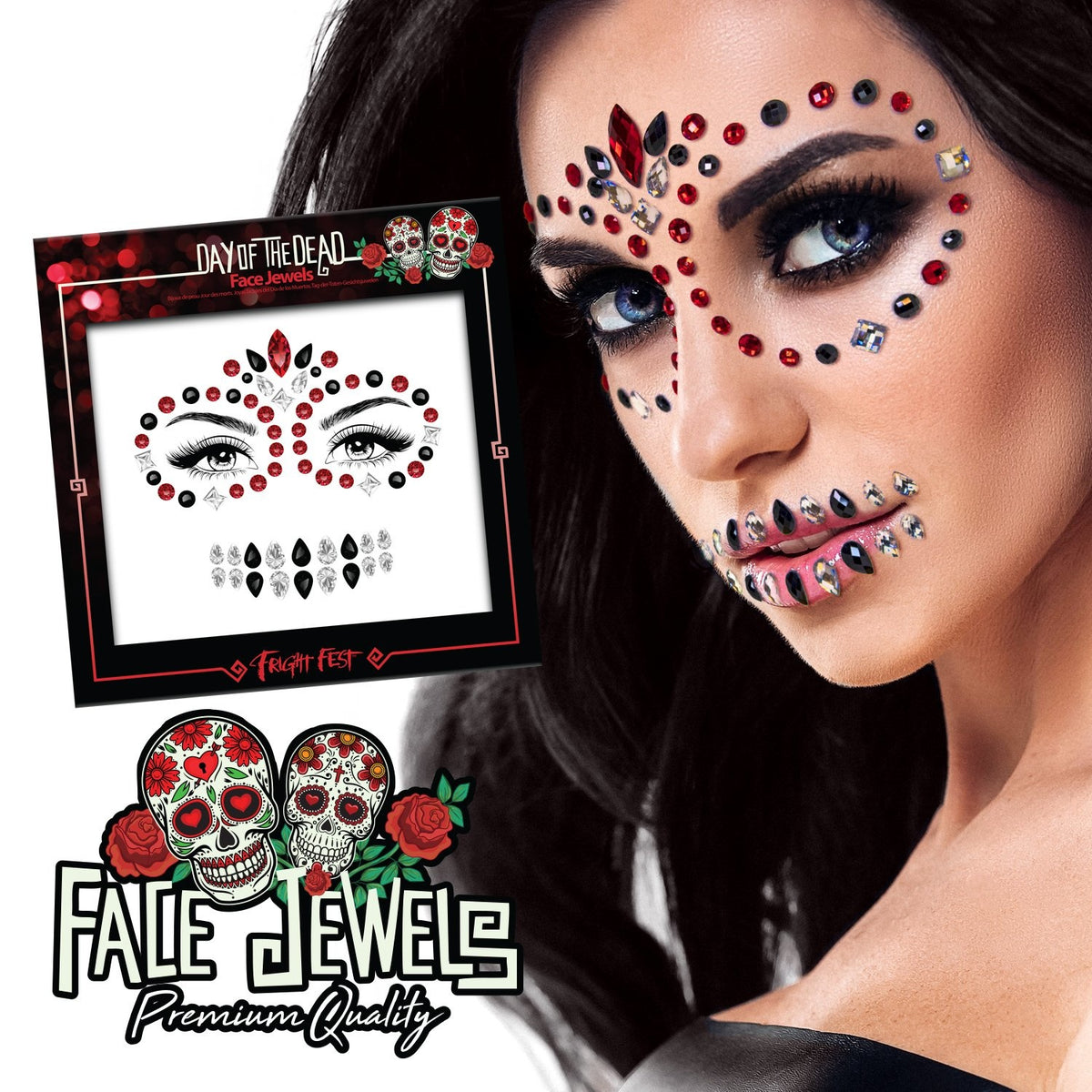 PaintGlow - Face Jewel Day Of The Dead