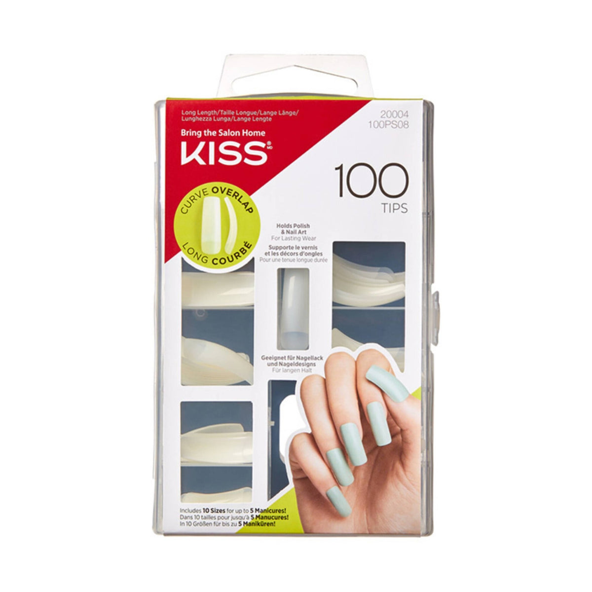 KISS - 100 Full Cover Nails Curve Overlap