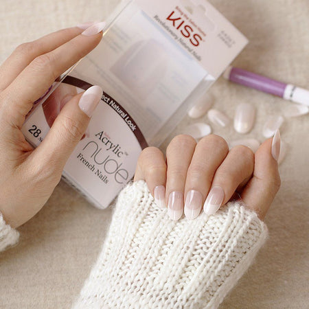 KISS - Salon Acrylic French Nude Nails Graceful