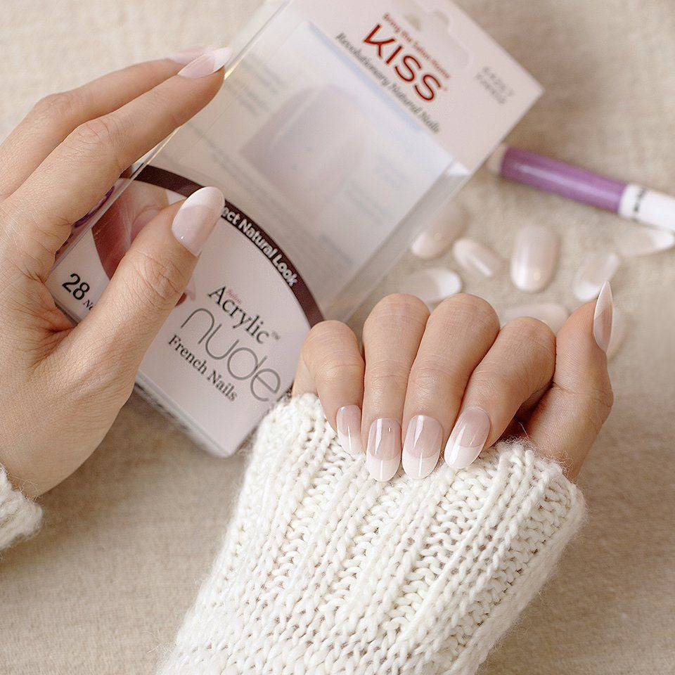 KISS - Salon Acrylic French Nude Nails Graceful