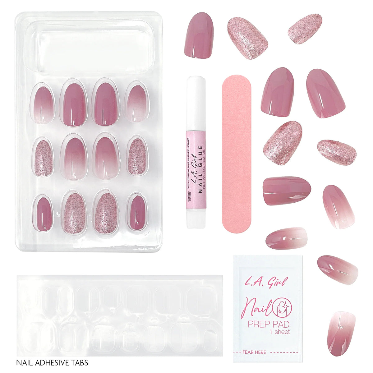LA Girl - Luxe Shine Fave Nail Tips Excite Me