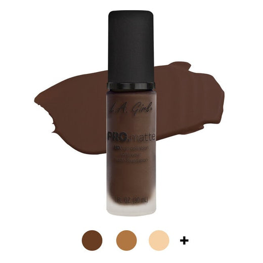 LA Girl PRO Matte Foundation – overzicht met beschikbare kleuren