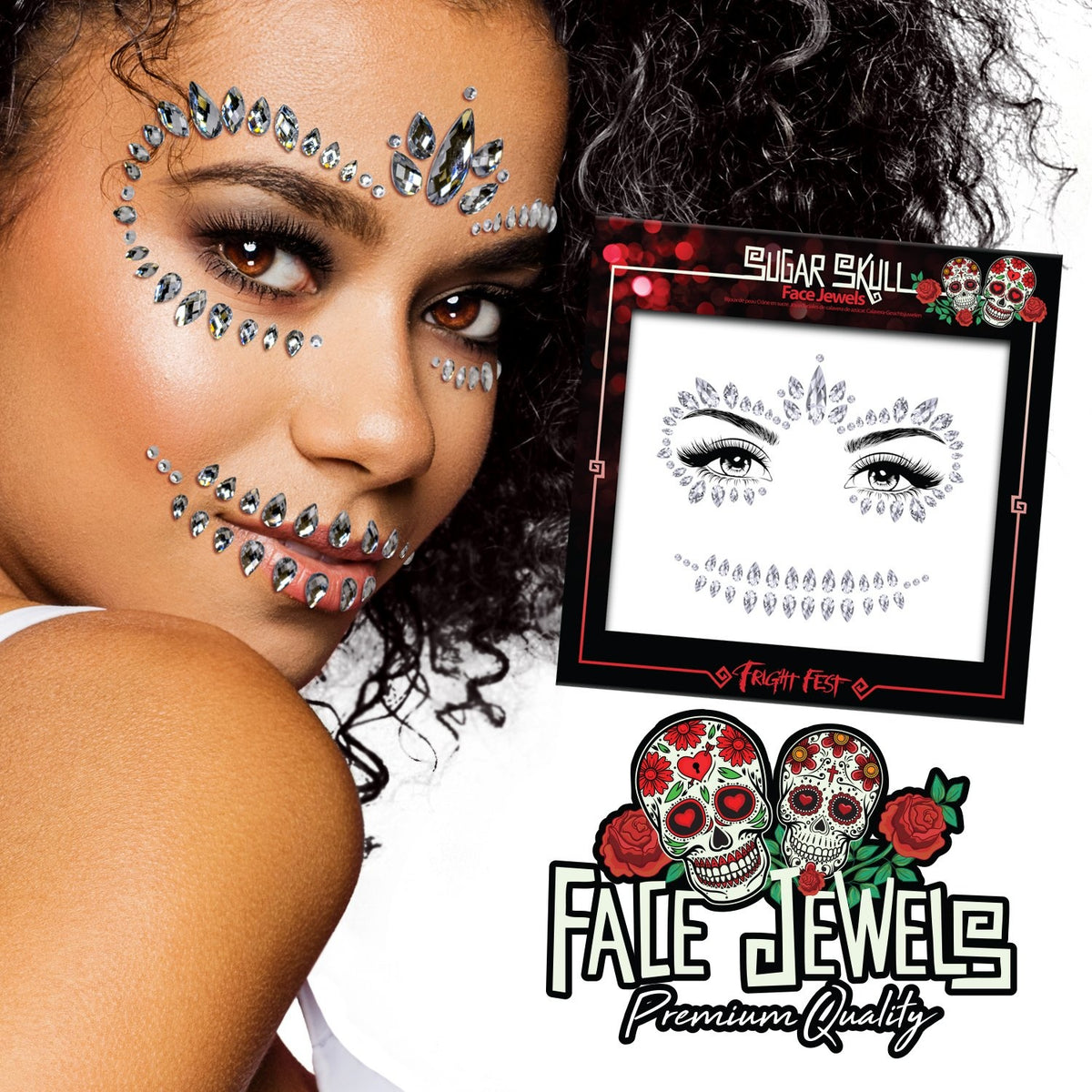 PaintGlow - Face Jewel Sugar Skull